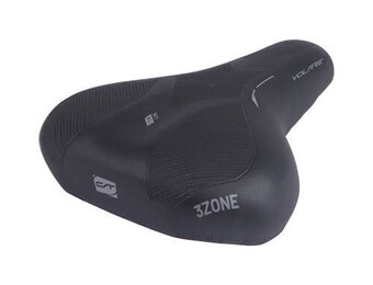 Contec City/Tour Volare XL Fietszadel - Zwart