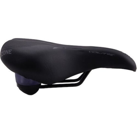 Contec City/Tour Volare EL Fietszadel - Zwart - Elastomeer Demper - Unisex