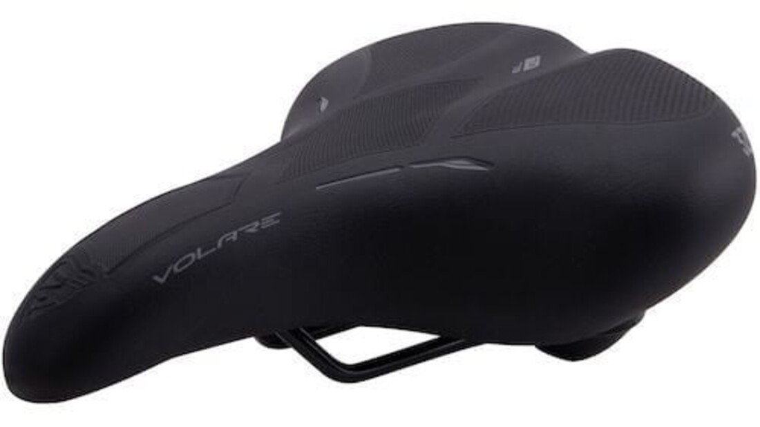 Contec City/Tour Volare EL Fietszadel - Zwart - Elastomeer Demper - Unisex