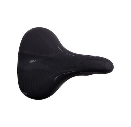 Contec City/Tour Volare EL Fietszadel - Zwart - Elastomeer Demper - Unisex