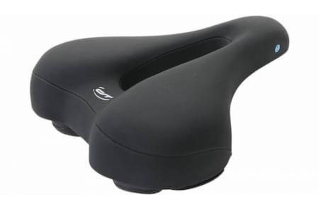 Contec City/Tour Ergonomic Fietszadel - Heren - Met uitsparing - Zwart