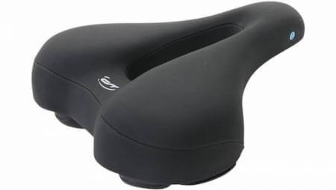Contec City/Tour Ergonomic Fietszadel - Heren - Met uitsparing - Zwart