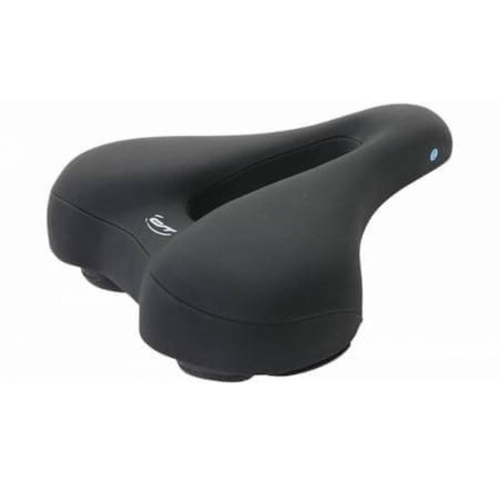 Contec City/Tour Ergonomic Fietszadel - Heren - Met uitsparing - Zwart