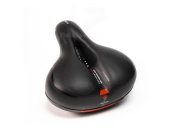 Voltano Fietszadel Met Gelpads - Zwart/Rood