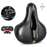 Voltano Fietszadel Met Gelpads - Zwart/Geel - Unisex - Gratis Zadelstrop