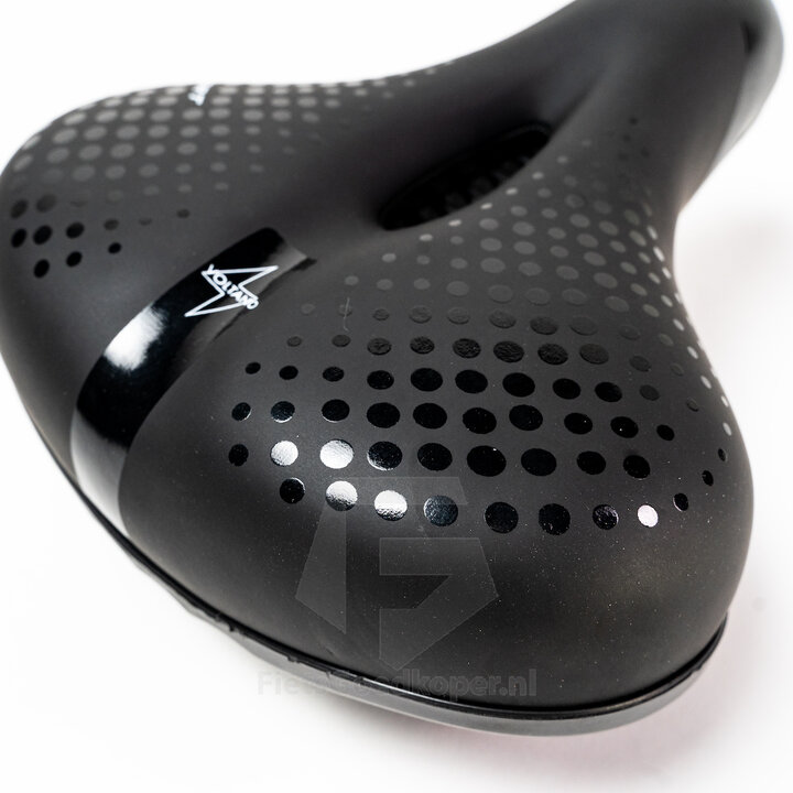 Voltano Pro Gel Fietszadel - Met Uitsparing - Zwart - Unisex