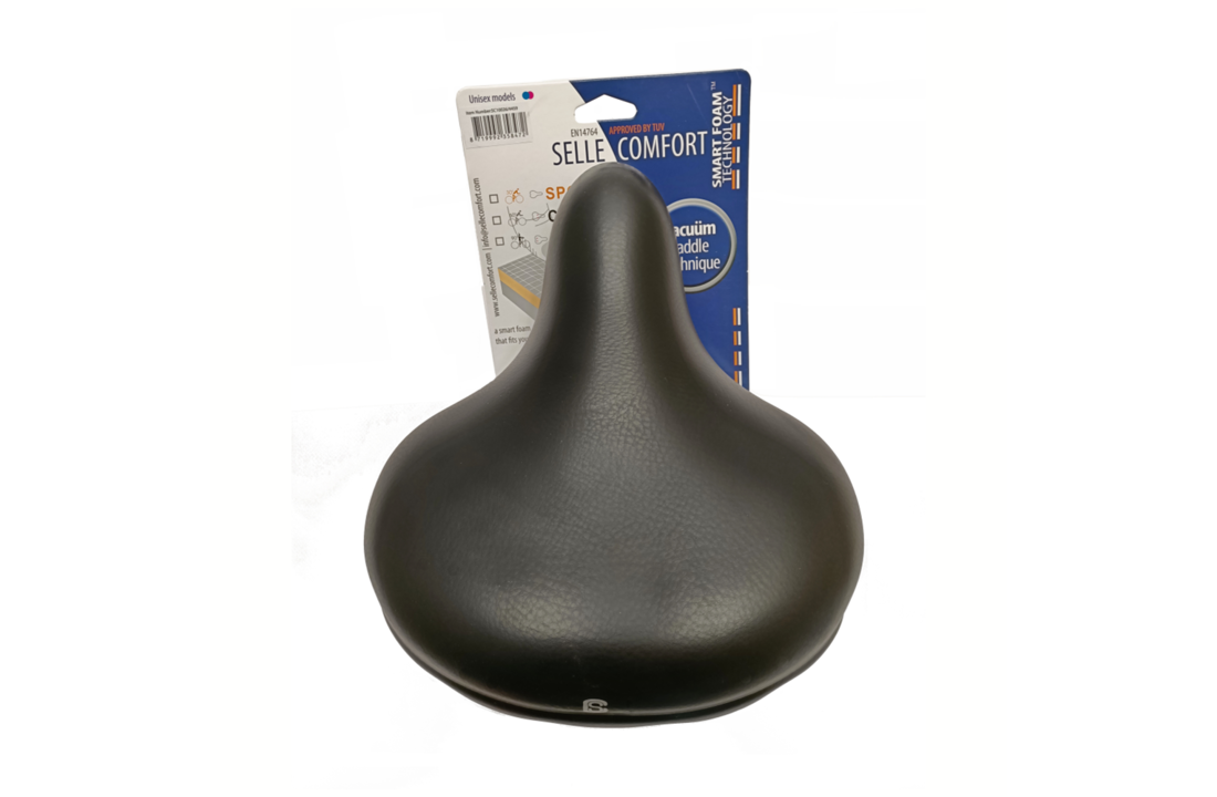 Selle Comfort Retro XL Drifter Fietszadel - Zwart - Met Smart Foam Techniek