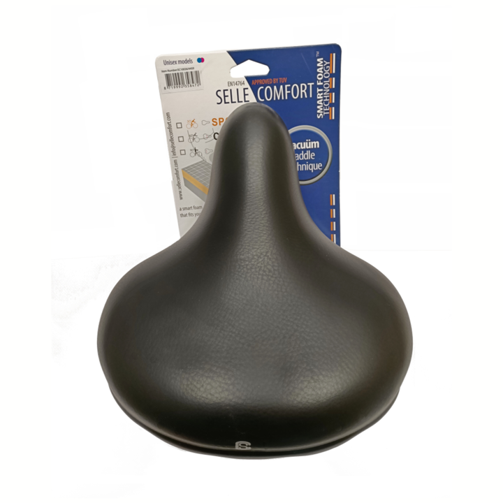 Selle Comfort Retro XL Drifter Fietszadel - Zwart - Met Smart Foam Techniek