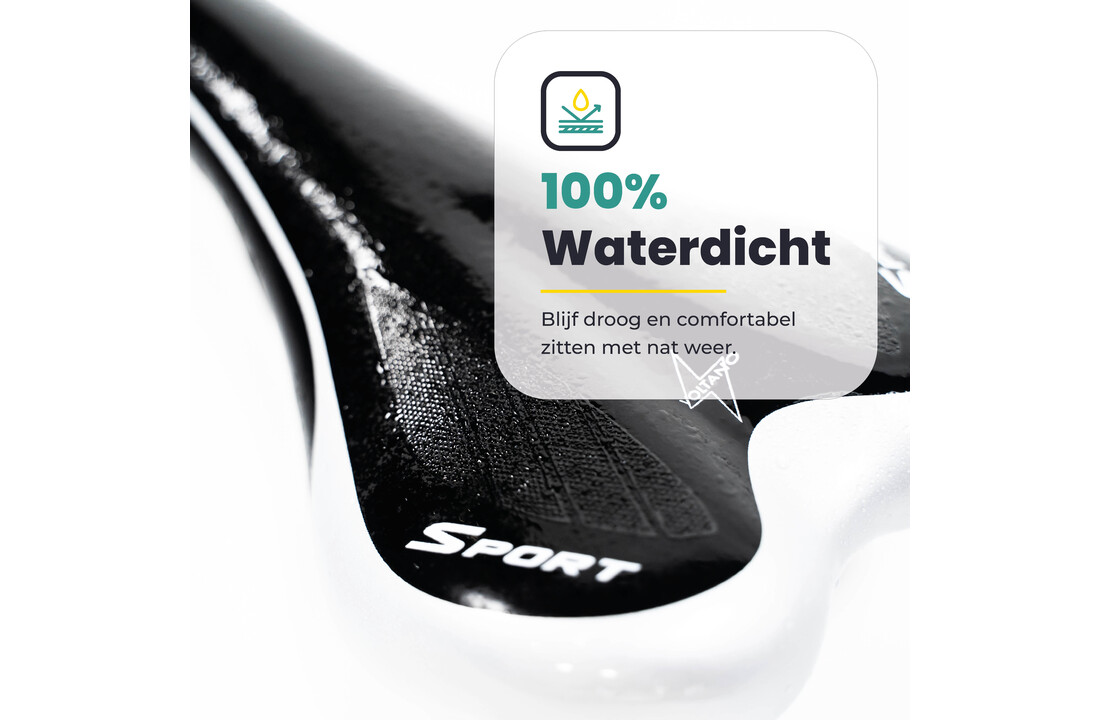 Voltano Race / MTB Fietszadel – Zwart / Zilver - Unisex