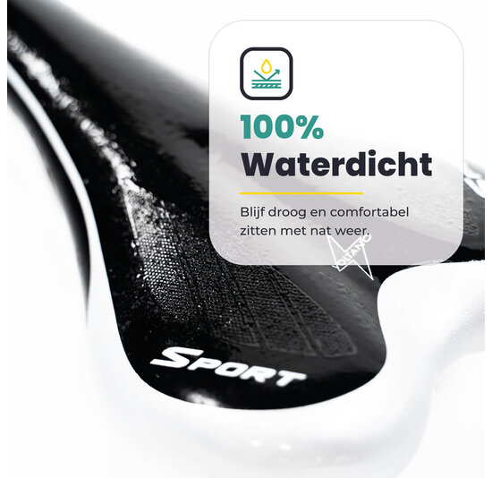 Voltano Race / MTB Fietszadel – Zwart / Zilver - Unisex