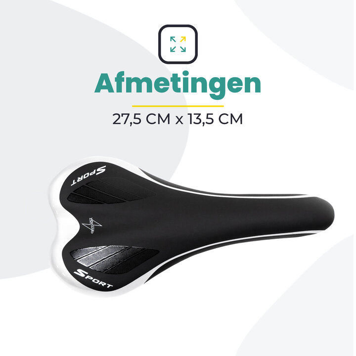 Voltano Race / MTB Fietszadel – Zwart / Zilver - Unisex