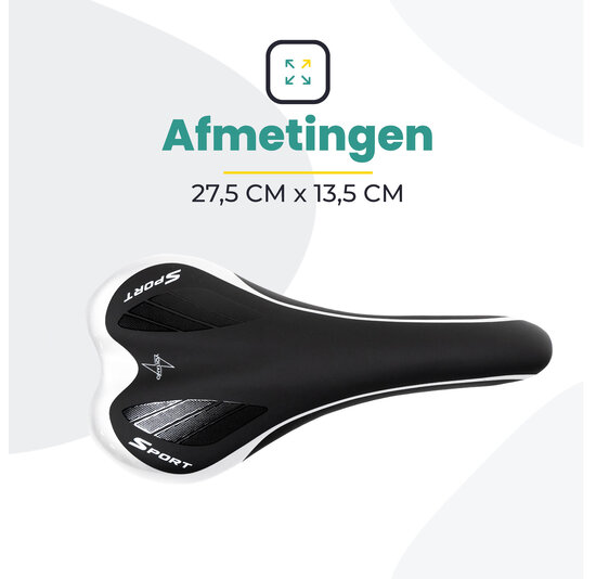 Voltano Race / MTB Fietszadel – Zwart / Zilver - Unisex