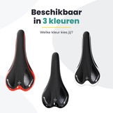 Voltano Race / MTB Fietszadel – Zwart / Zilver - Unisex