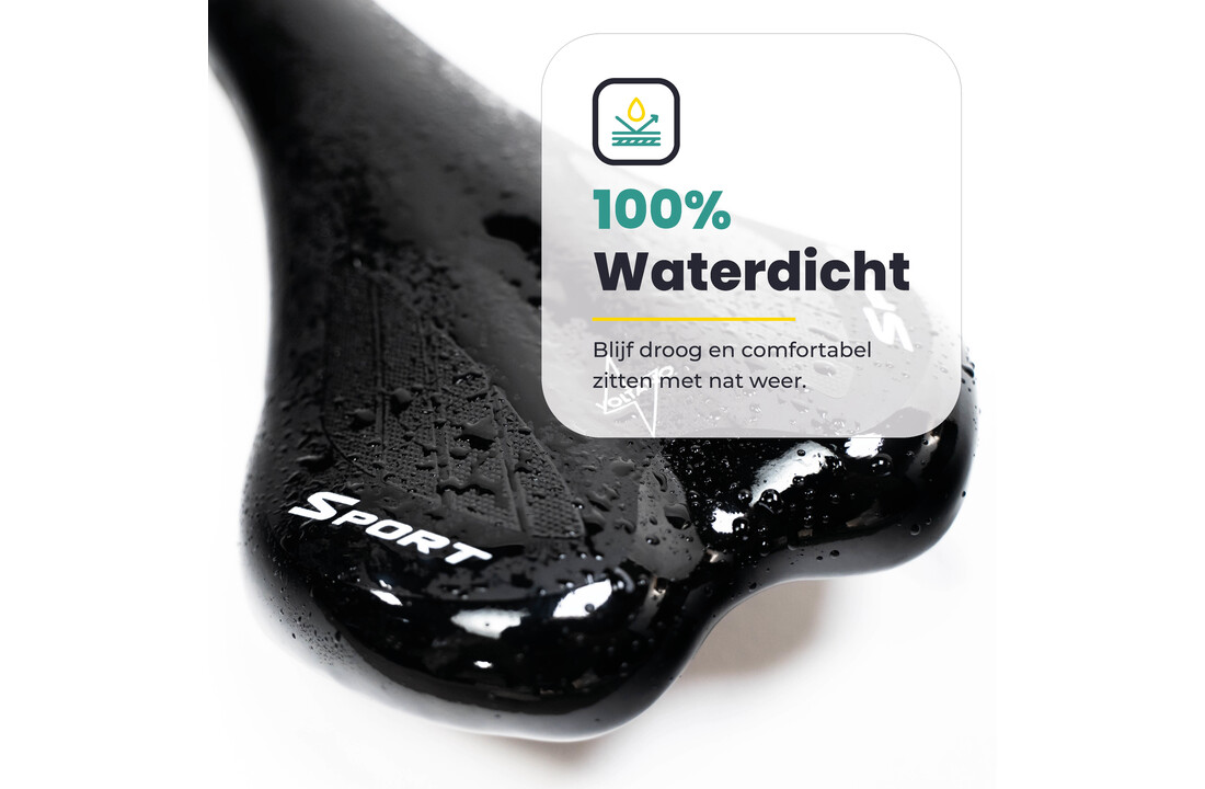 Voltano Race / MTB Fietszadel – Unisex – Zwart