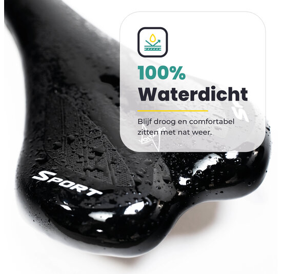 Voltano Race / MTB Fietszadel – Unisex – Zwart