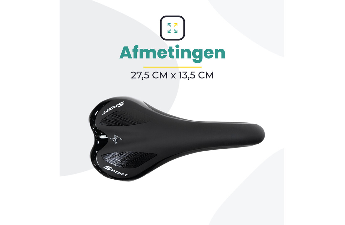 Voltano Race / MTB Fietszadel – Unisex – Zwart