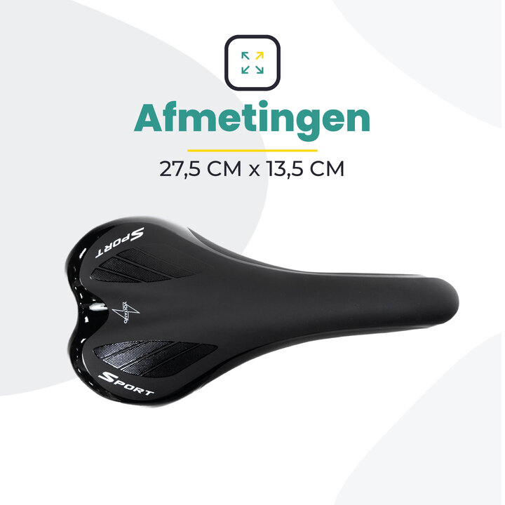 Voltano Race / MTB Fietszadel – Unisex – Zwart