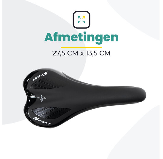 Voltano Race / MTB Fietszadel – Unisex – Zwart