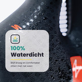 Voltano Gel Flow Fietszadel - Met Uitsparing - Zwart / Rood - Unisex