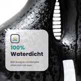 Voltano Gel Flow Fietszadel - Met Uitsparing - Zwart / Zilver - Unisex