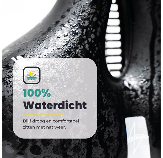 Voltano Gel Flow Fietszadel - Met Uitsparing - Zwart / Zilver - Unisex