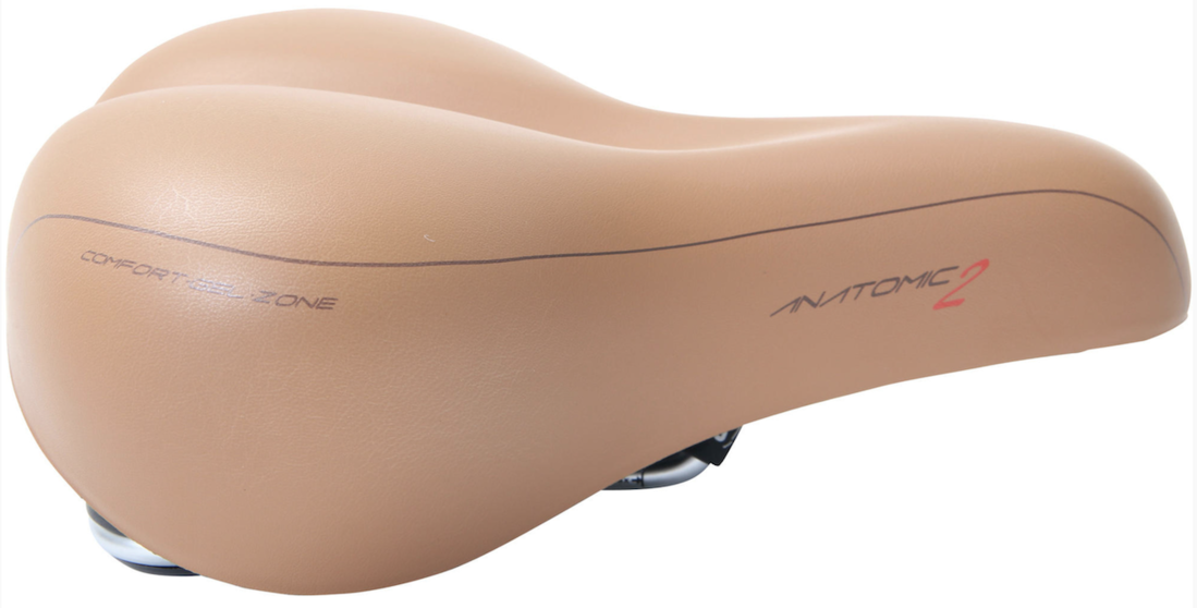 Contec Anatomic 2 City Zadel - Dames Fietszadel - Lichtbruin