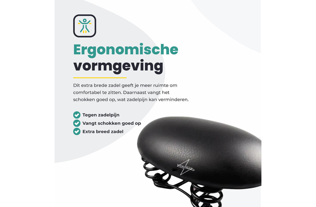 Voltano Rokzadel / Fietszadel - Rok - Zwart