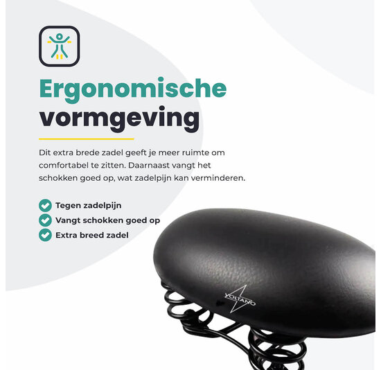 Voltano Rokzadel / Fietszadel - Rok - Zwart