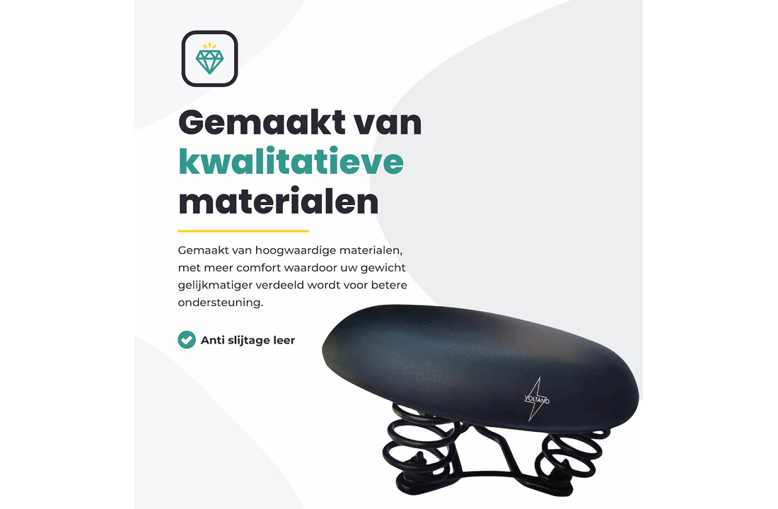 Voltano Rokzadel / Fietszadel - Rok - Zwart