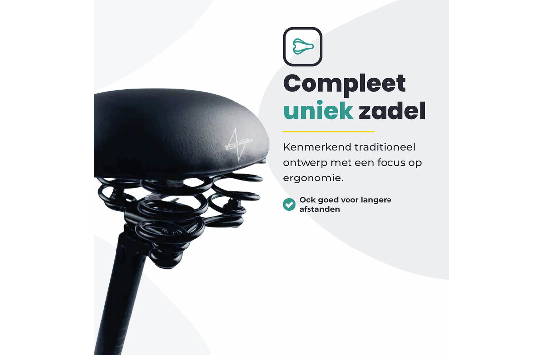 Voltano Rokzadel / Fietszadel - Rok - Zwart