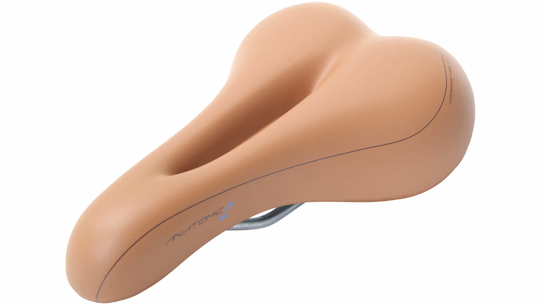 Contec Anatomic 2 Trekking Zadel - Unisex Fietszadel - Lichtbruin