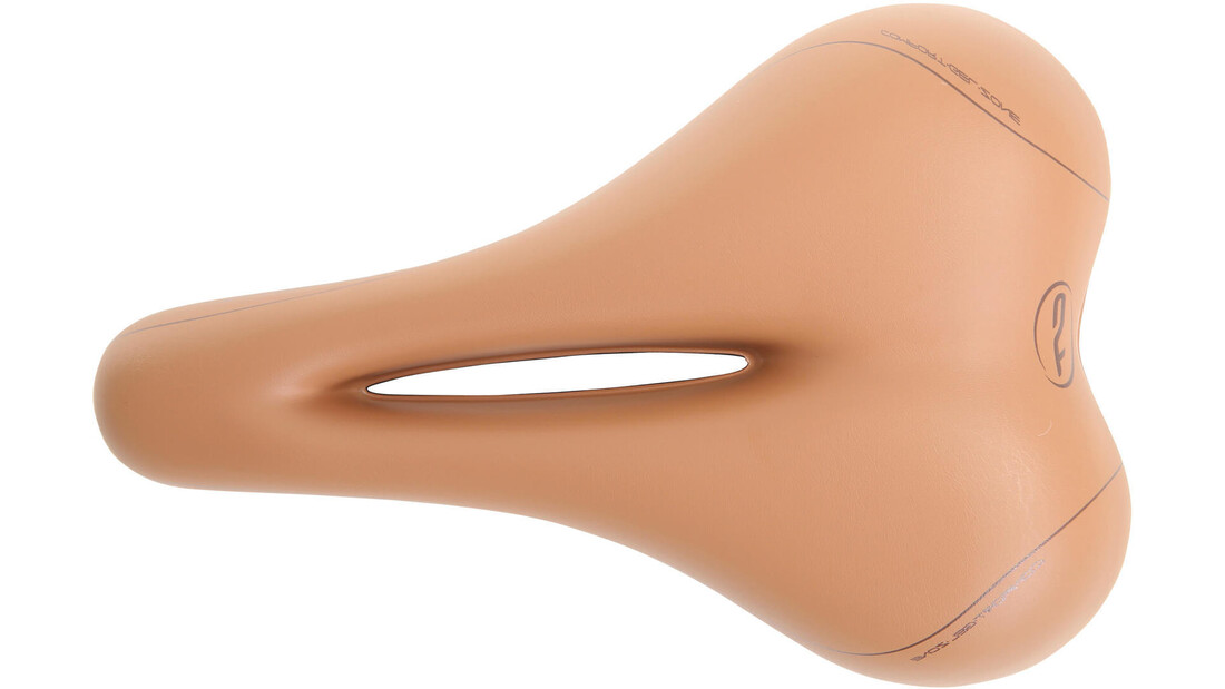 Contec Anatomic 2 Trekking Zadel - Unisex Fietszadel - Lichtbruin