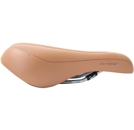 Contec Anatomic 2 Trekking Zadel - Unisex Fietszadel - Lichtbruin