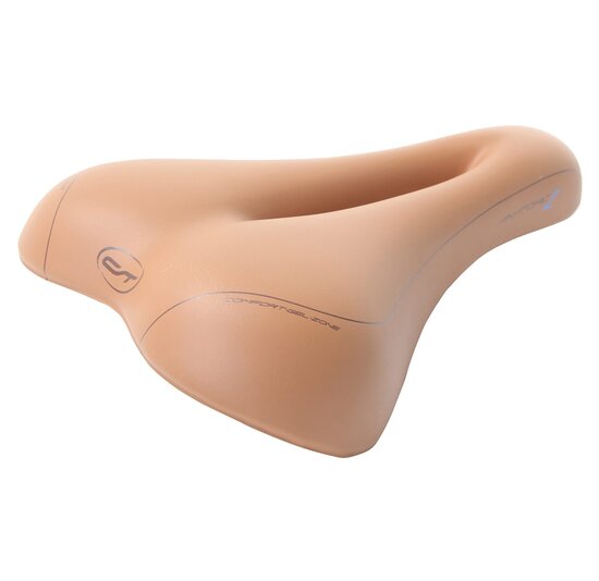 Contec Anatomic 2 Trekking Zadel - Unisex Fietszadel - Lichtbruin