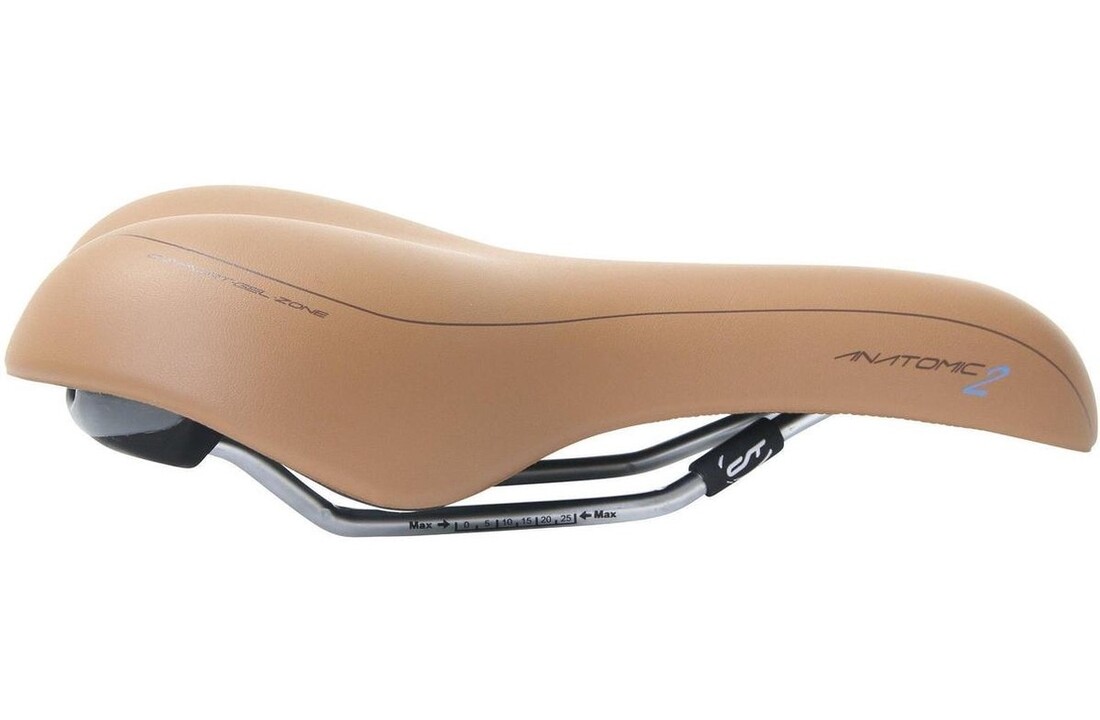 Contec Anatomic 2 City Light Unisex Fietszadel Lichtbruin