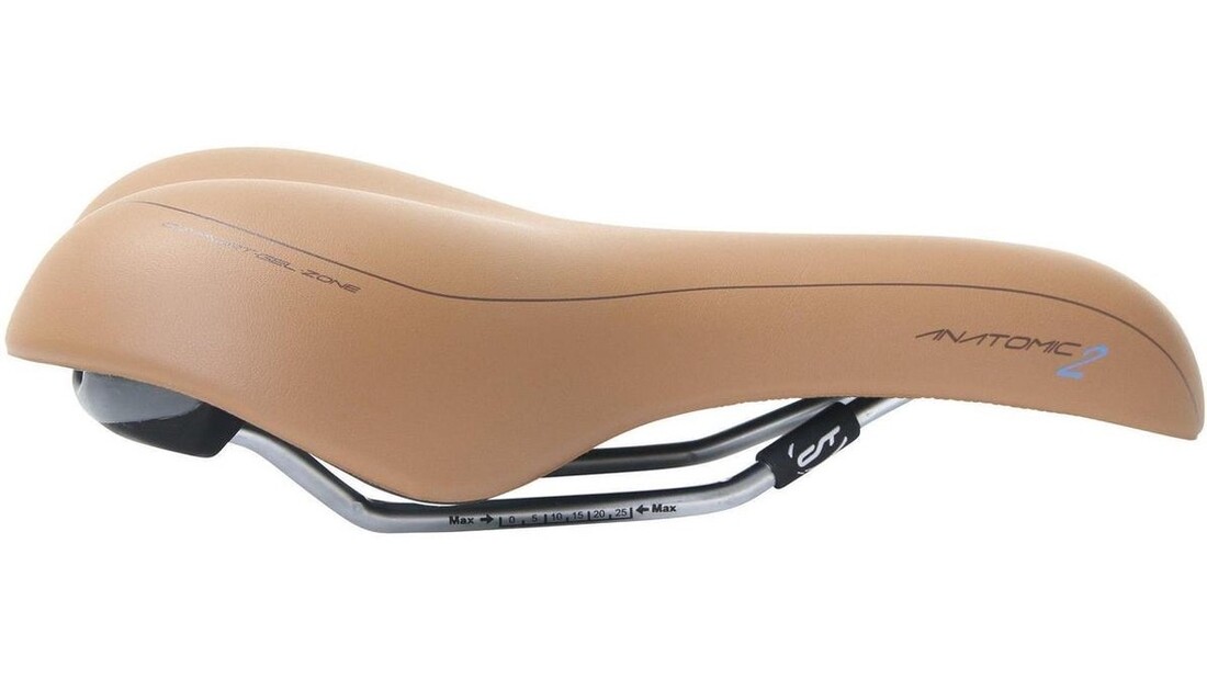 Contec Anatomic 2 City Light Unisex Fietszadel Lichtbruin