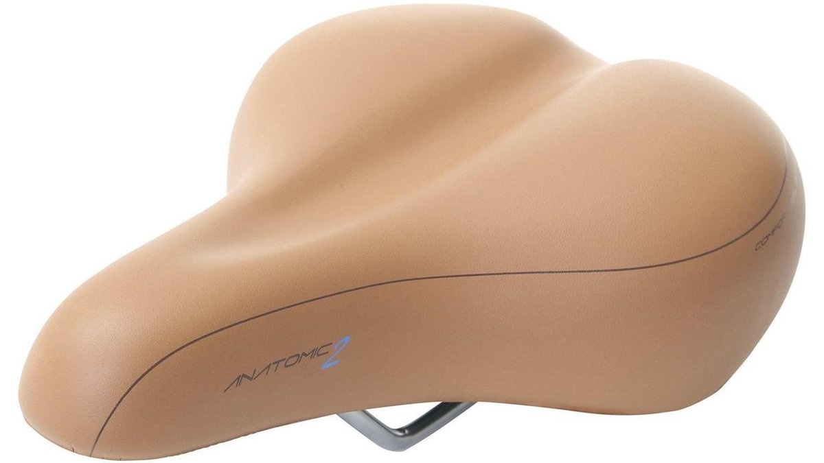 Contec Anatomic 2 City Zadel - Unisex Fietszadel - Lichtbruin