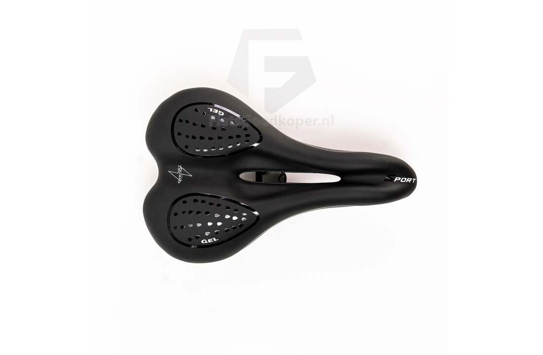 Voltano Sport Stads Fietszadel – Unisex – Zwart