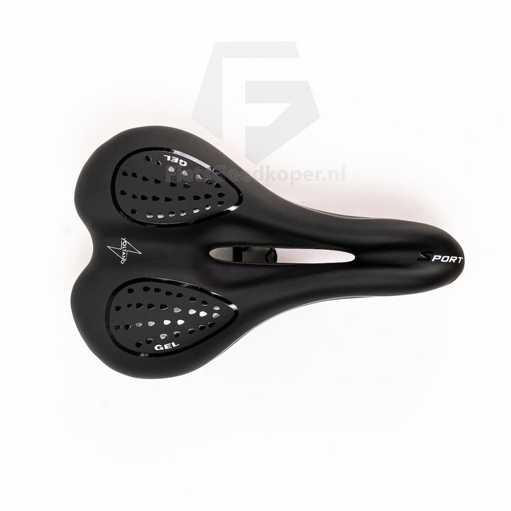 Voltano Sport Stads Fietszadel – Unisex – Zwart