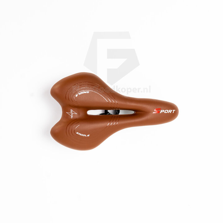 Voltano Sport Trekking Fietszadel - Unisex - Bruin