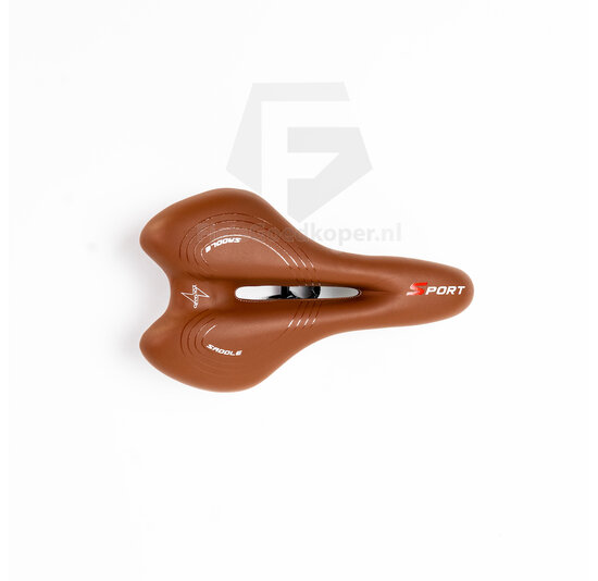 Voltano Sport Trekking Fietszadel - Unisex - Bruin