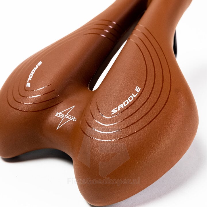 Voltano Sport Trekking Fietszadel - Unisex - Bruin