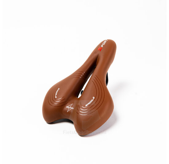 Voltano Sport Trekking Fietszadel - Unisex - Bruin