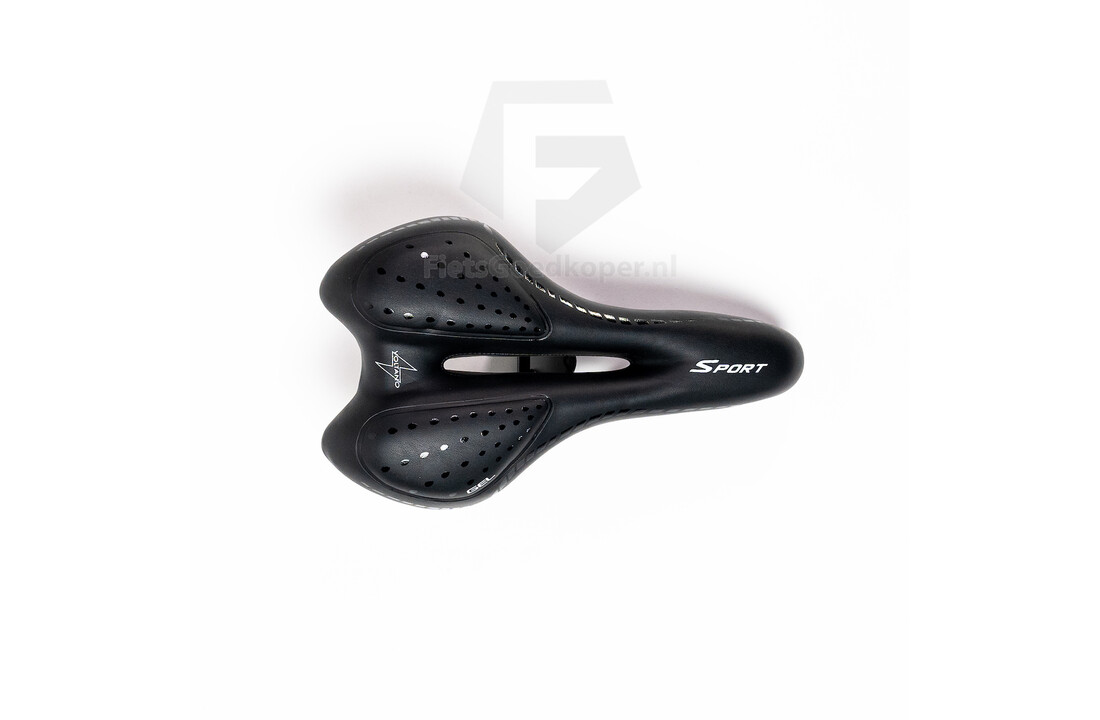 Voltano Sport Trekking Fietszadel – Zwart - Unisex – Strawberry