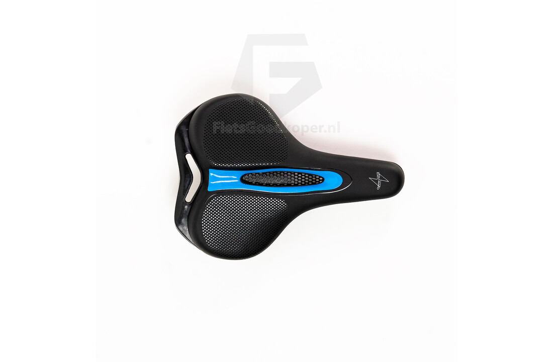 Voltano E-bike Fietszadel – Zwart / Blauw