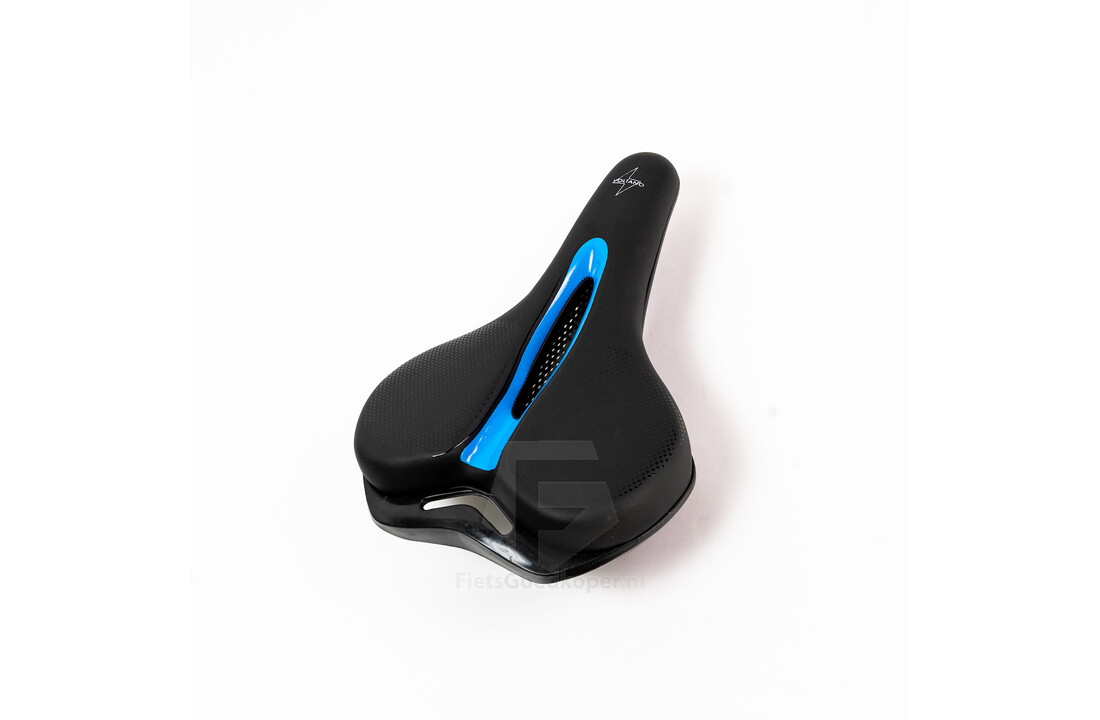 Voltano E-bike Fietszadel – Zwart / Blauw
