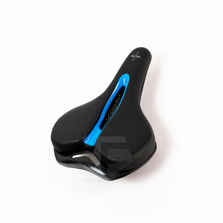 Voltano E-bike Fietszadel – Zwart / Blauw
