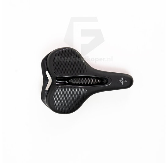 Voltano E-bike Fietszadel – Zwart - Uitsparing