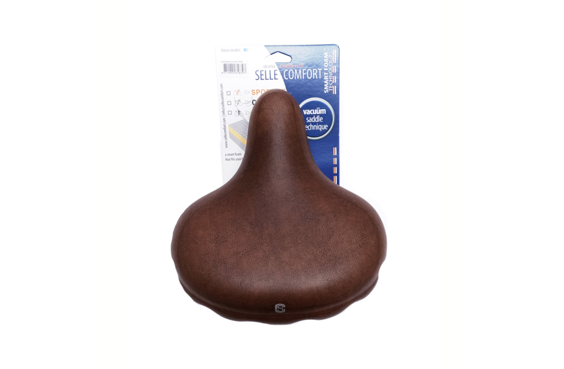 Selle Comfort Drifter Retro XL Fietszadel - Bruin - Met Smart Foam Techniek