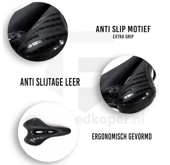 Voltano Greek Trekking Fietszadel – Zwart